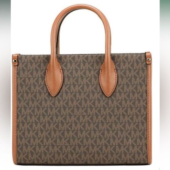 NWT Michael kors large Mirella logo tote bag with removable adjustable‎ strap - Picture 2 of 11